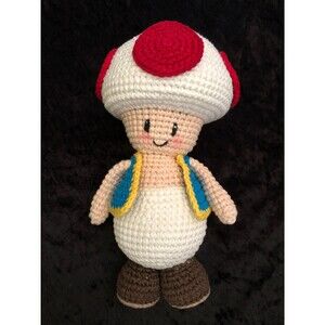 Toad Handmade doll crochet, Amigurumi, Plush Toy, super Mario Bros movie